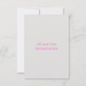 Invitation Écouter les femmes (2017) (Dos)