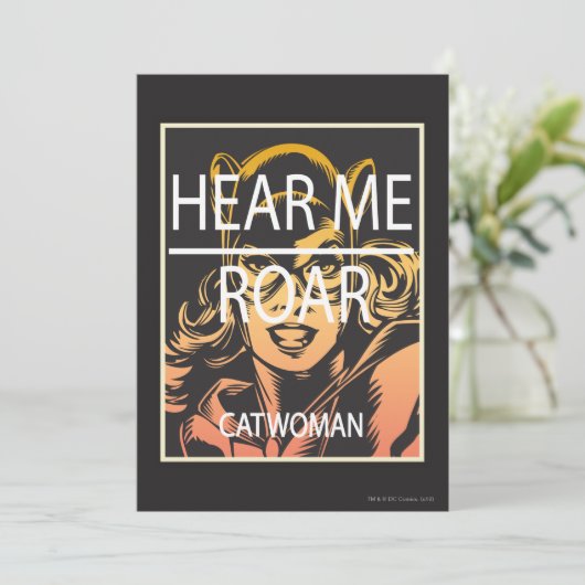 Invitation Écoutez-moi Roar (Debout devant)