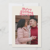 Invitation Écrit à la main couleur moderne Gras Mariage (Dos)