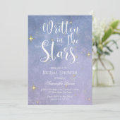 Invitation Écrit dans la Fête des mariées des étoiles (Debout devant)