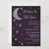 Invitation Écrit Dans La Fête des mariées Des Étoiles (Devant)