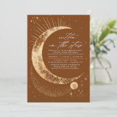 Invitation Écrit dans la partie d'engagement céleste des étoi (Debout devant)