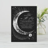 Invitation Écrit dans la partie d'engagement céleste des étoi (Debout devant)