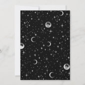 Invitation Écrit dans la partie d'engagement céleste des étoi (Dos)