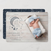 Invitation Écrit dans l'annonce de naissance de la Constellat (Devant / Derrière)