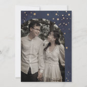 Invitation Écrit dans les Étoiles Céleste Mariage Moody (Dos)