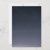 Invitation Écrit dans les étoiles Mariage ciel de nuit (Dos)