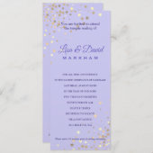 Invitation Écrit Dans Les Étoiles Mariage Réception Invitatio (Devant / Derrière)