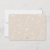 Invitation Écrit dans Stars Couples' Baby Book Demande (Dos)