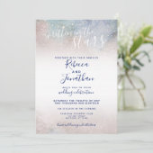 Invitation Écrit dans Stars Starry Night Mariage (Debout devant)
