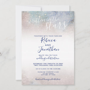Invitation Écrit dans Stars Starry Night Mariage
