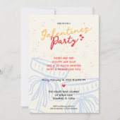 Invitation Écrite à la main Galentine's Day Script Coquette B (Devant)