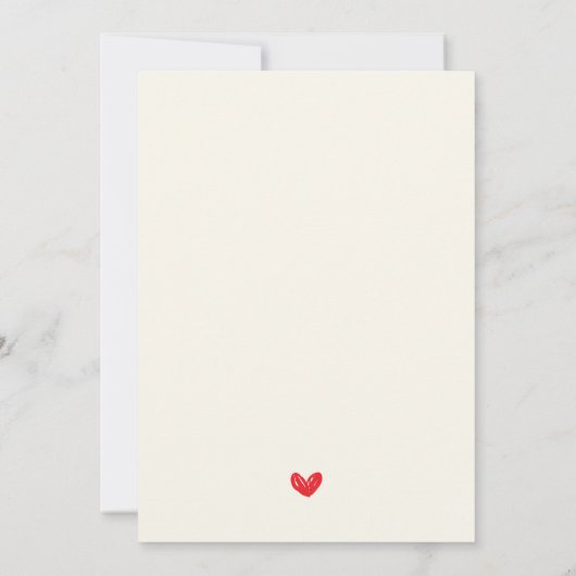 Invitation Écrite à la main Galentine's Day Script Coquette B (Dos)