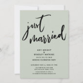 Invitation Écriture À La Réception Du Mariage De Sage (Devant)