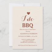 Invitation Écriture blanche moderne i do bbq Fête des mariées (Devant)
