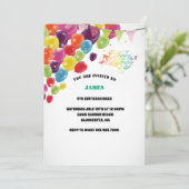 Invitation Écriture chic moderne 4ème anniversaire (Debout devant)