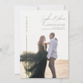 Invitation Écriture de calligraphie moderne Photo Détails de  (Devant)