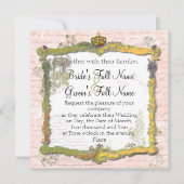 Invitation Écriture de script en français et Mariage de la co (Devant)