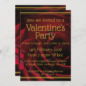 Invitation Écriture du PARTI VALENTINE Célébration chrétienne (Devant / Derrière)