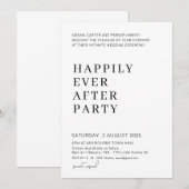 Invitation Écriture Fantaisiste de Mariage – Rien de Fantasti (Devant / Derrière)