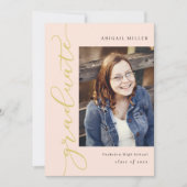 Invitation Écriture latérale Éditable Colour Graduation Invit (Devant)