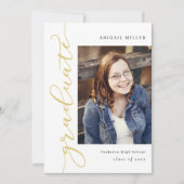 Invitation Écriture latérale Éditable Colour Graduation Invit (Devant)