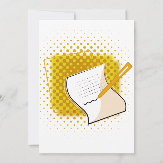 Invitation Écriture Lover (Dos)