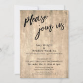 Invitation Écriture Manuscrite, Campagne Vous êtes les bienve (Devant)