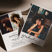 Invitation Écriture manuscrite de fin d'études