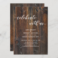 Écriture manuscrite en bois texturé Célébrez avec