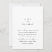 Invitation Écriture Manuscrite Moderne Élégante de Mariage (Devant)