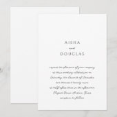 Invitation Écriture Manuscrite Moderne Élégante de Mariage (Devant / Derrière)
