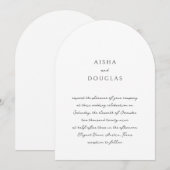 Invitation Écriture Manuscrite Moderne Élégante de Mariage (Devant / Derrière)