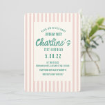 Invitation Écriture manuscrite Pastel Retro 21E Fête Annivers<br><div class="desc">Écriture manuscrite Pastel Retro 21E Anniversaire fête 21</div>