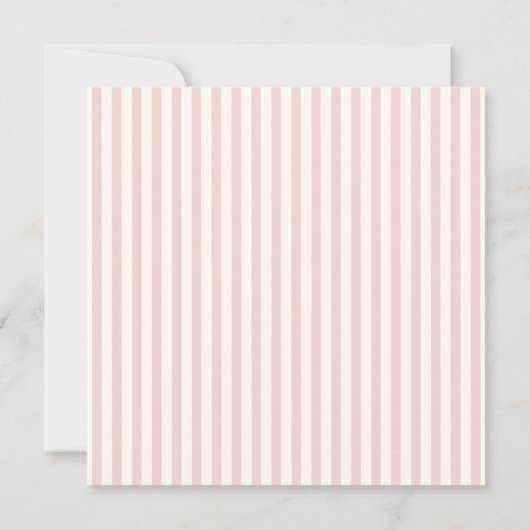 Invitation Écriture manuscrite Pinky Pastel Retro Détails du (Dos)