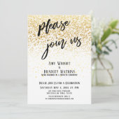 Invitation Écriture Manuscrite Rejoignez-Nous Réception Confe (Debout devant)