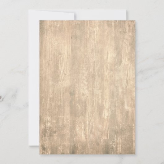 Invitation Écriture Manuscrite, Rustique Vous êtes invité Réc (Dos)