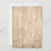 Invitation Écriture Manuscrite, Rustique Vous êtes invités Ré (Dos)