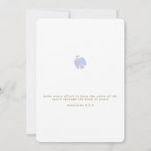 Invitation Écriture moderne et mariage de la colombe (Dos)