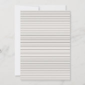 Invitation Écriture moderne noir et blanc mariage contemporai (Dos)