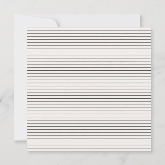 Invitation Écriture noire crème moderne minimaliste (Dos)