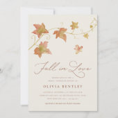 Invitation Ecru | Autumn Leaves Fall Bridal Shower (Devant)