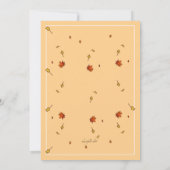 Invitation Écureuil avec l'invitation de gland (Dos)