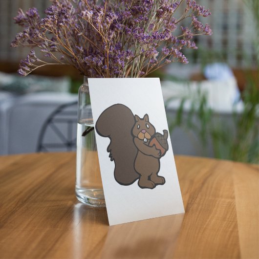 Invitation Écureuil avec maïs