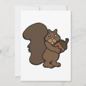 Invitation Écureuil avec maïs (Devant)