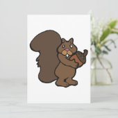 Invitation Écureuil avec maïs (Debout devant)