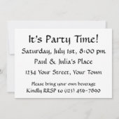 Invitation Écureuil buvant un cocktail à l'heure heureuse (Dos)