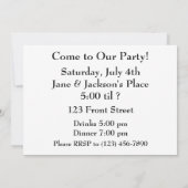 Invitation Écureuil de joyeux anniversaire (Dos)