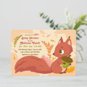 Invitation Écureuil des bois (Debout devant)