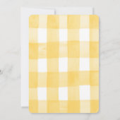 Invitation Écureuil nuque Baby shower d'aquarelle pique-nique (Dos)